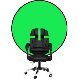 Green Screen rond 105 cm met installatieband voor bureaustoel | Achtergronddoek | Achtergrondscherm