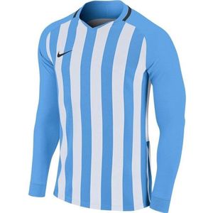 Nike Striped Division III Voetbalshirt Lange Mouw Kinderen - Hemelsblauw / Wit | Maat: 152