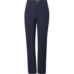 Street One Chino Technostretch high waist - Dames Broek - deep blue - Maat 36 - 30