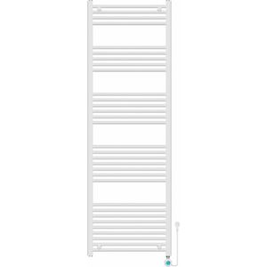 Viidako – Elektrische Handdoekradiator – Met thermostaat – 1800×600 mm – Mat wit– 900 Watt