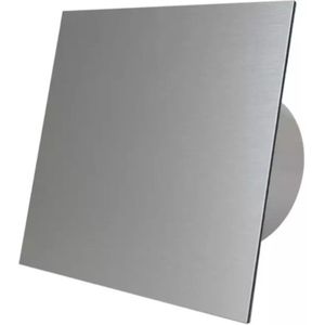 Badkamer ventilator met vochtsensor Ø125mm - Met Timer - Muurventilator - Badkamerventilator - CE ventilator - Zeer stil (26dB) - Aluminium front