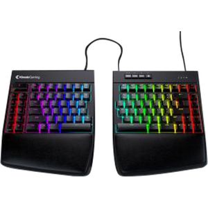 Kinesis freestyle edge RGB gaming toetsenbord - MX BLUE - ergonomisch - gesplitst - bedraad - zwart - QWERTY