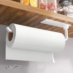 Mrs. Jones Collection Keukenrolhouder - Zelfklevend - Wit - Aluminium - Onder de kast .