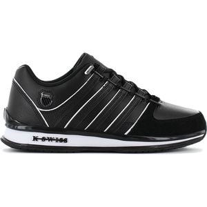 K-Swiss Rinzler - Heren Leer Sneakers Schoenen Sportschoenen Zwart 01235-002-M - Maat EU 42 UK 8