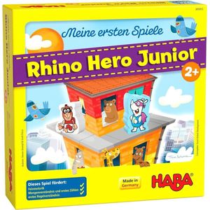 Haba Spel Mijn Eerste Spellen Rhino Hero Junior (de) Karton/Hout 18-delig
