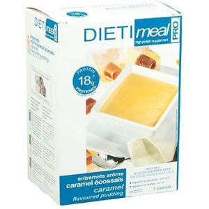 Dieti Caramel Shake/Pudding - 7 stuks - Maaltijdvervanger