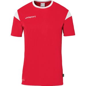 Uhlsport Squad 27 Shirt Korte Mouw Kinderen - Rood / Wit | Maat: 152