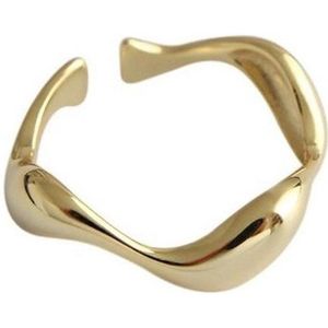 Jobo By Jet - Golven ring - Goudkleurig - Goud - verstelbaar