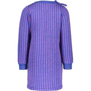 Kidz-Art Meisjes Gebreide jurk - Mid blue - Maat 134/140