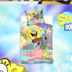 SpongeBob Dekbedovertrek Big Fun - Eenpersoons - 140 x 200 cm - Katoen