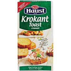 Haust Toast krokant 4 pakjes x 100 gram