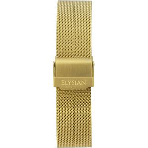 Elysian Horlogebandje Dames - Goud - Mesh - 316L Roestvrij Staal - 18mm - Quick Release - Verstelbaar