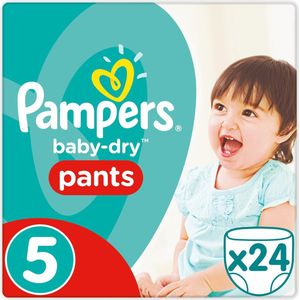 Pampers Baby-Dry Pants Luierbroekjes Maat 5 (Junior) 12-18 kg - 24 Stuks - Luiers