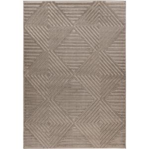 Flycarpets Justina Modern Japandi Stijl Voor Binnen & Buiten Vloerkleed - Zilver / Grijs - 160x230 cm