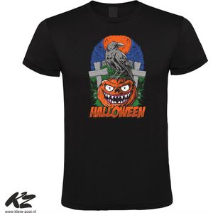 Klere-Zooi - Halloween - Pumpkin #2 - Zwart Heren T-Shirt - M