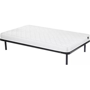Vente-unique Set 90 x 190 cm lattenbodem + matras van schuim van 15 cm dik - DANAE II van YSMÉE L 190 cm x H 25 cm x D 90 cm
