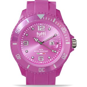 Tutti Milano TM001FU- Horloge - 48 mm - Fuchsia - Collectie Pigmento