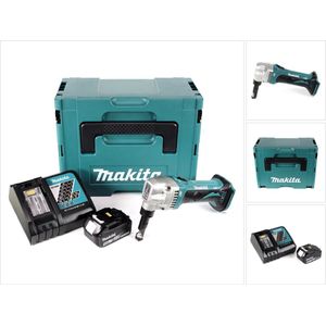 Makita DJN 161 RT1J 18V accu knabbelschaar + 1x accu 5.0Ah + snellader + Makpac
