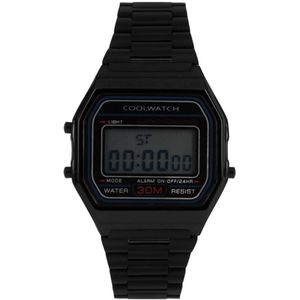 Coolwatch Horloge CW.383 Digital staal 5 ATM black