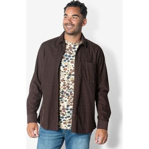 Twinlife Heren Corduroy Shirt Geweven - Overhemd - Comfortabel - Herfst en Winter - Taupe - XL