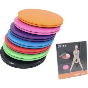 June Spring Fitness & Yoga Slides - Kleur: Oranje - Formaat: 18 cm - 2 stuks - Full Body Workout - Hoge Kwaliteit - Billen, Benen, Buik & Rug Trainen - Home Workout - Core Training - Fitness Core Slides - Yoga Slides - Yoga Schijf - Gym Accessoires