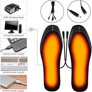 TLVX Elektrisch Verwarmde Inleg Zolen Warme voeten – Thermische Voet zolen – Verwarmbare Voet Zool USB – Warme Schoenen voetbed – Voetzool Maat instelbaar maat 35 t/m 40 – Maat 35, 36, 37, 38, 39, 40 - Warme Zolen en Voeten - Wintervoeten – 2 stuks