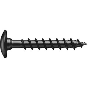 Wurth - ASSY 4 TH staal zink-nikkel zwart VD bolkop RW - ASSY® 4 TRH poortscharnierschroef Staal zink-nikkel zwart voldraad grote platbolkop - x 500 st - Lengte 30 mm Interne aandrijving RW30