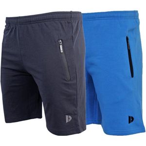 2-Pack Donnay Joggingshort - Sportshort - Heren - Maat XL - Navy/True blue (536)