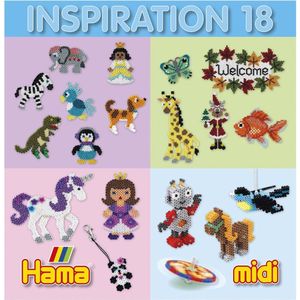 Hama Midi Strijkkralen Inspiratie-Boekje Nummer 18