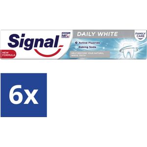 Signal Tandpasta Daily White - 6 x 75 ml
