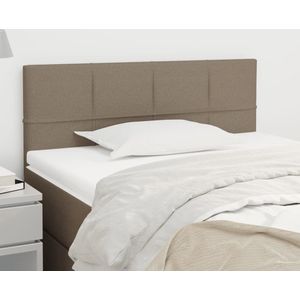 The Living Store Hoofdbord - Bedombouw - 90x5x78/88 - Taupe Stof