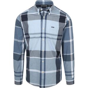 Barbour - Harris Overhemd Ruit Blauw - Heren - Maat XL - Modern-fit