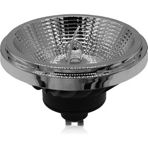 LED AR111 spot | GU10 | Zwart | 15 watt | Dimbaar | 38° stralingshoek | 2700K - Warm wit (827)