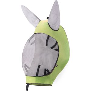Horze Zacht Stretch Vliegenmasker, Light Green, Warmblut