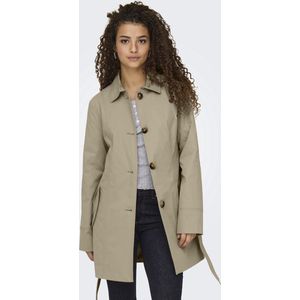 Jacqueline de Yong Jas Jdyisadora Trenchcoat Otw Hab Noos 15338506 Weathered Teak Dames Maat - XS