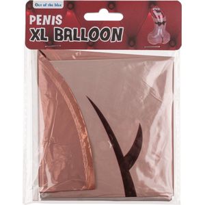 XL Ballon, Penis - 44,5 x 74 cm - Folie ballon - Feestversiering - Vrijgezellenfeest versiering - XL Balloon, Penis