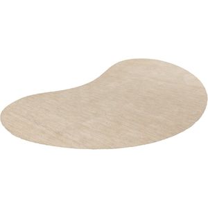 Lalee Comfy Uni Organiscge organic vorm vloerkleed karpet effen laagpolig vloerkleed rechthoekig organische vormen tapijt fraai gem�êleerd 160x230 cm ivoor gebroken wit