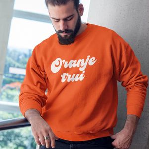 Koningsdag Sweater Oranje Trui - MAAT XL - Uniseks Pasvorm - Oranje Feestkleding