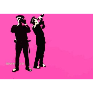 BANKSY Avon and Somerset Constabulary Canvas Print