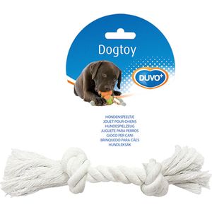Duvoplus - Speelgoed Voor Dieren - Hond - Knoop Katoen 20cm Wit - 1st