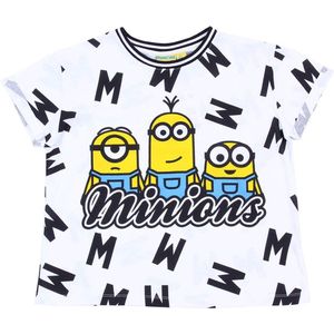 Zwart-witte korte top MINIONKI