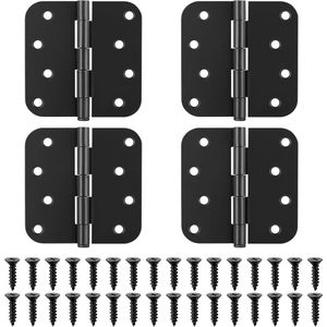 Inklapbare scharnieren - zwaar belastbaar - 4 stuks - zwart - 100 x 100 mm