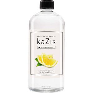 KAZIS® Sprankelende citroenen - 1000 ml huisparfum navulling oa. geschikt voor LampAir, Ashleigh & Burwood Lampe Berger.