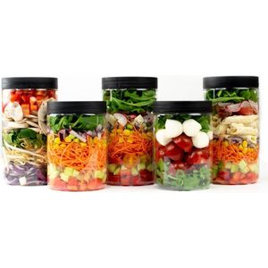 Snoeppot 12 stuks | Bewaarpot | LARGE | 750ml | Jar | Traktatie | Bedankje | Cadeau | Gift | Uitdelen | Huwelijk | Verjaardag | Communie | Verpakking | Pot
