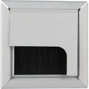 Vierkante Kabeldoorvoer Aluminium Bureau Computer - Kabelmanagement - Draad Kabel Netjes Uitlaat Insert Gat Top Cover(S) .