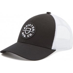 Brixton Pet - Crest X MP Trucker Hat - Black - One Size - Trucker Cap - Pet Heren - Petten - Caps