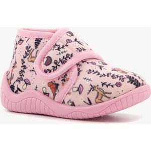 Thu!s kinder pantoffels met herfst print roze - Maat 20 - Sloffen