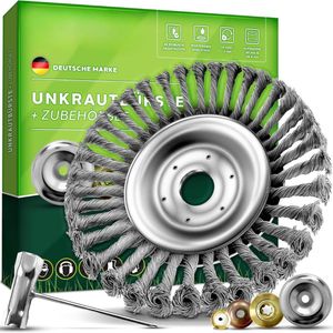 Solacis Onkruidborstel - Bosmaaier - Onkruidborstel bosmaaier - Onkruidborstel voor bosmaaier - Onkruid borstel - Must have om onkruid te verwijderen!