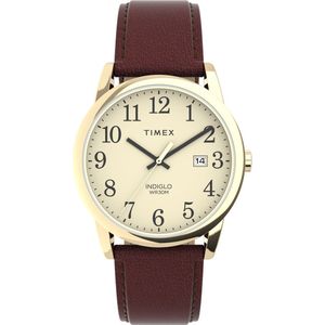 Timex Easy Reader Classic TW2V68900 Horloge - Leer - Bruin - Ø 38 mm