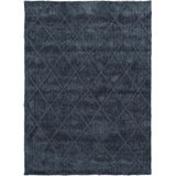 Modern tapijt met ruitdessin blauw - 60 x 100 cm